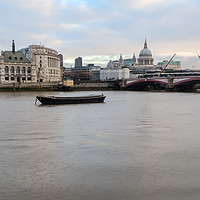 Buy canvas prints of River Thames and Blackfriars Bridge by Milton Cogheil