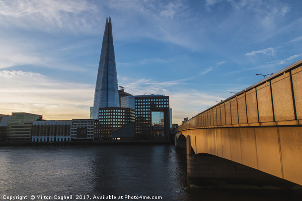The Shard & London Bridge Picture Board by Milton Cogheil