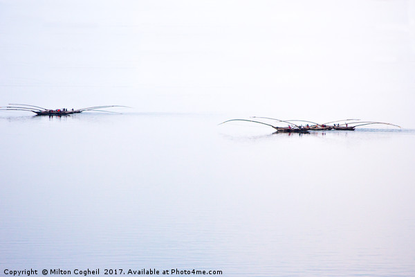 Rwandan Traditional Fishing Boats Picture Board by Milton Cogheil