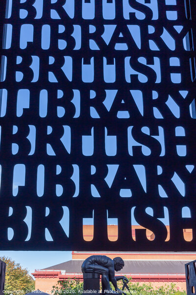 Main entrance to the British Library, London Picture Board by Milton Cogheil