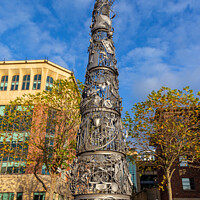 Buy canvas prints of The Blacksmiths Needle sculpture by Milton Cogheil