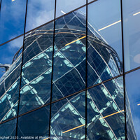 Buy canvas prints of Reflection of the Gherkin building by Milton Cogheil