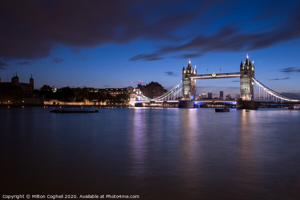 Tower Bridge at Twilight  Picture Board by Milton Cogheil
