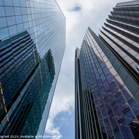 Buy canvas prints of London's financial district skyscrapers by Milton Cogheil