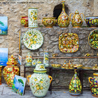 Buy canvas prints of Amalfi Coast Ceramics by Milton Cogheil