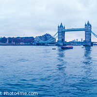 Buy canvas prints of River Thames Panoramic by Milton Cogheil