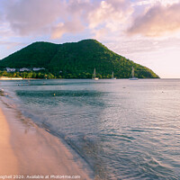 Buy canvas prints of Reduit Beach, St Lucia by Milton Cogheil
