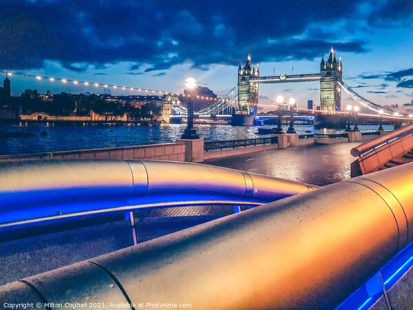 Tower Bridge at Daybreak Picture Board by Milton Cogheil