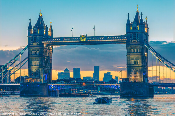 Tower Bridge Sunrise  Picture Board by Milton Cogheil