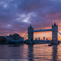 Buy canvas prints of Tower Bridge At Sunrise by Milton Cogheil