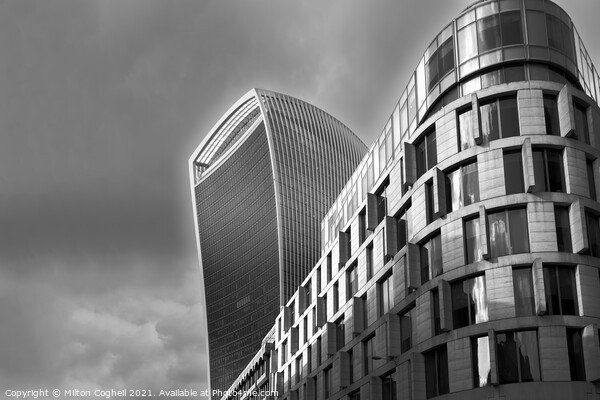 Walkie Talkie and Plantation Place South buildings Picture Board by Milton Cogheil