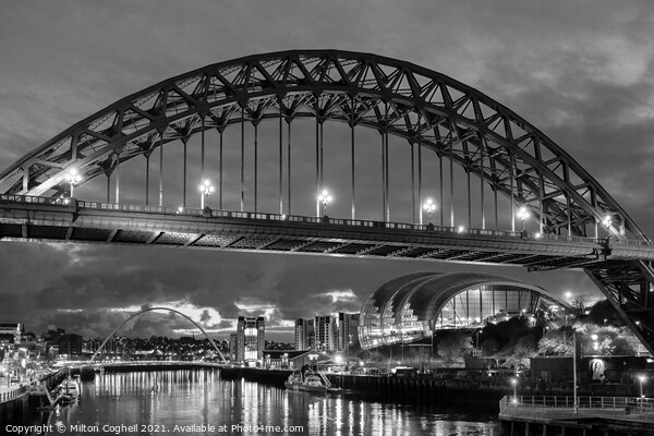 Tyne Bridge and the River Tyne Picture Board by Milton Cogheil