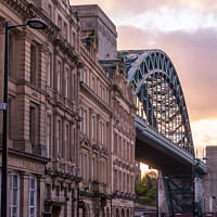Buy canvas prints of Grainger Town, Newcastle with the famous Tyne Bridge by Milton Cogheil