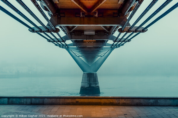 The Bridge To Beyond - Millennium Bridge London  Picture Board by Milton Cogheil