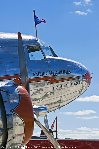 American Airlines DC-3 "Flagship Detroit" Picture Board by John Chase