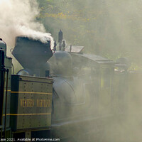 Buy canvas prints of Smoky Day on the Cass Scenic Railroad by John Chase