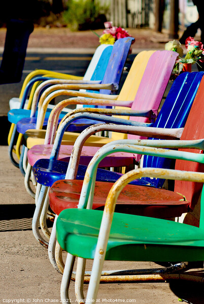 Colorful Chairs #2, 2020 Picture Board by John Chase