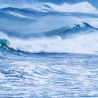 Buy canvas prints of Sea Mountain by wayne lewis