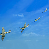 Buy canvas prints of Tribute to the Grace Spitfire ML407 by Steve Whitham