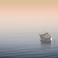 Buy canvas prints of Misty Mooring. by Steve Whitham