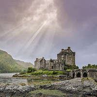 Buy canvas prints of Eilean Donan Castle and bridge. by Steve Whitham