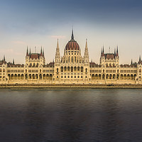 Buy canvas prints of Budapest, Parliament Building. by Steve Whitham