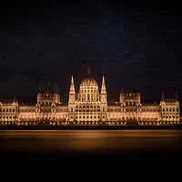 Buy canvas prints of Parliament Building, Budapest. by Steve Whitham