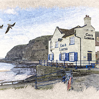 Buy canvas prints of Yorkshire Coast - Staithes Harbour by Steve Whitham