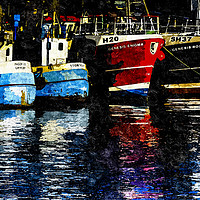 Buy canvas prints of Harbour Reflections. by Steve Whitham