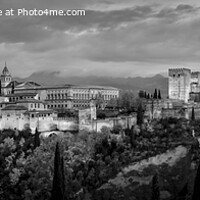 Buy canvas prints of Alhambra by Evening. by Steve Whitham