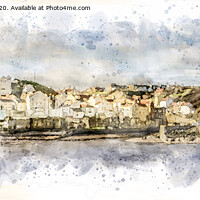 Buy canvas prints of The Harbour at Staithes, North Yorkshire. by Steve Whitham