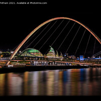 Buy canvas prints of The Iconic Millenium Bridge, Gateshead. by Steve Whitham