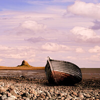 Buy canvas prints of Holy Island Evening. by Steve Whitham