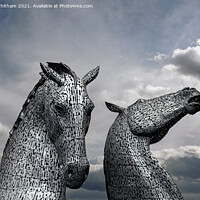 Buy canvas prints of Kelpies. by Steve Whitham