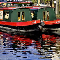 Buy canvas prints of Canal Boats Rosie and Jim by Tom Curtis