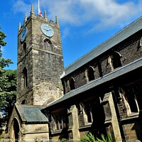 Buy canvas prints of Haworth Church West Yorkshire by Tom Curtis