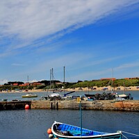 Buy canvas prints of Harbour Beadnell Bay Northumberland by Tom Curtis