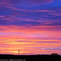 Buy canvas prints of Colourful Sunrise at Cudworth by Tom Curtis