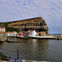 Buy canvas prints of Staithes North Yorkshire by Tom Curtis