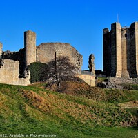 Buy canvas prints of Conisbrough Castle South Yorkshire by Tom Curtis