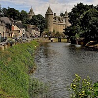 Buy canvas prints of Josselin Chateau France by Tom Curtis