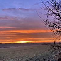 Buy canvas prints of Frosty Sunrise by Tom Curtis