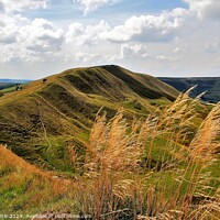 Buy canvas prints of Ramparts Mam Tor by Tom Curtis