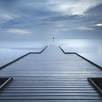Buy canvas prints of Long exposure Lifeboat Jetty, Lytham St Annes by Colin Jarvis