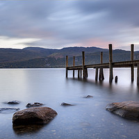 Buy canvas prints of Jetty on Lake Coniston at sunset by Colin Jarvis