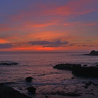 Buy canvas prints of Sunset over Godrevy by Paul Smith