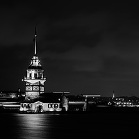 Buy canvas prints of Maiden's Tower, Istanbul by Daniel Udale