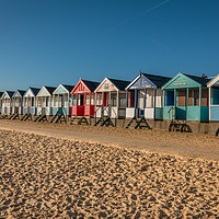 Buy canvas prints of Southwold Beach Huts by Ann Mitchell