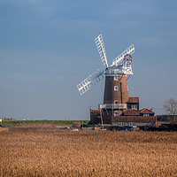Buy canvas prints of Cley Windmill North Norfolk Coast by Ann Mitchell