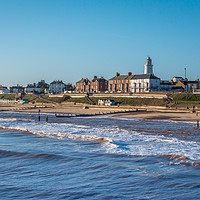 Buy canvas prints of Southwold Beach Suffolk Coast by Ann Mitchell